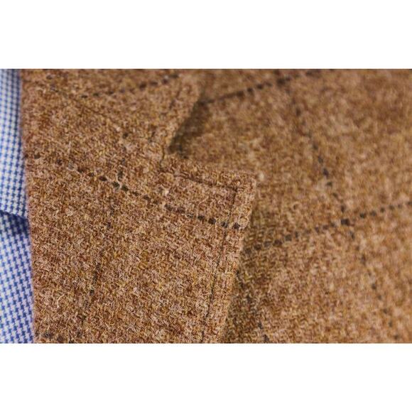 Timothy Everest x Harris Tweed Brown Windowpane Patch Pocket Coat Blazer 40S - Picture 5 of 11